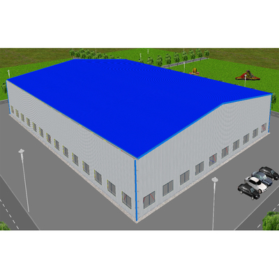 Q345B Thép Các tòa nhà thương mại tiền chế tùy chỉnh Nhà kho thép nhịp rộng công nghiệp